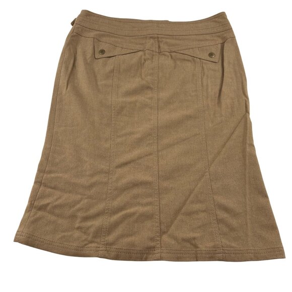Express Women's Pencil Wool Blend Skirt Size 4 Khaki Beige - Picture 4 of 4